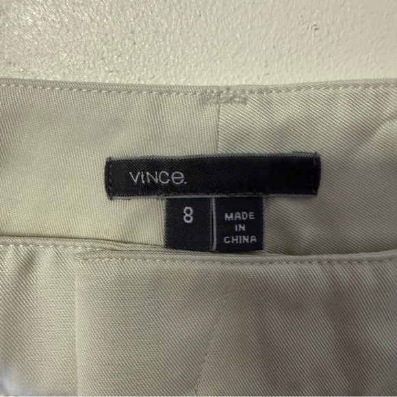 Vince Ivory Twill Tapered Leg Pants Size 8 Women’s 100% Lyocell - Picture 9 of 11